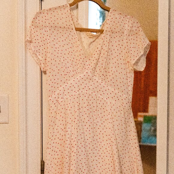 LA Hearts by PacSun White with Red Florals Dress - Picture 1 of 4